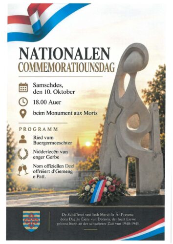 Nationale Commémoratiounsdag // Journée commémorative